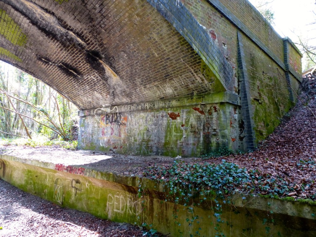 Road bridge over old station at West Meon