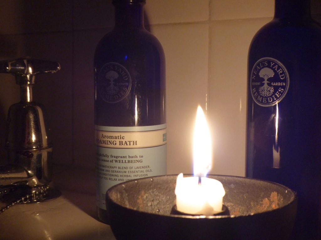 Bathtime candle